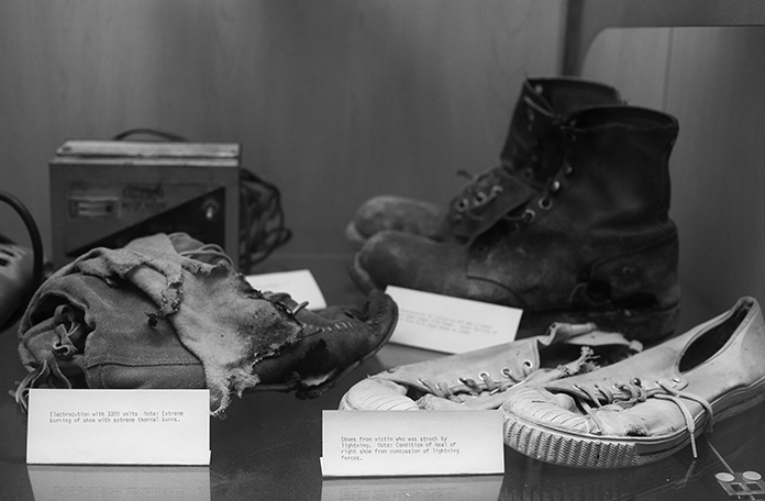 Evidence, Maryland’s Office of the Chief Medical Examiner, detail 4, Photograph by Kristine Thompson