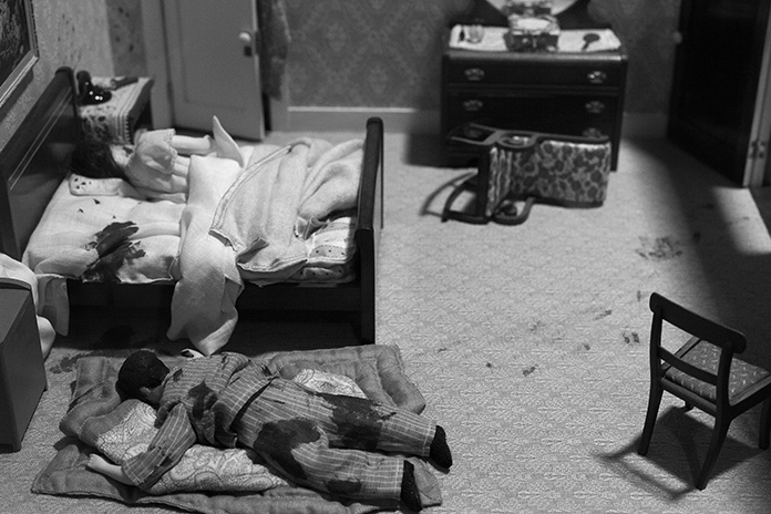 Frances Glessner Lee, Nutshell Studies of Unexplained Death, detail 3, Photograph by Kristine Thompson