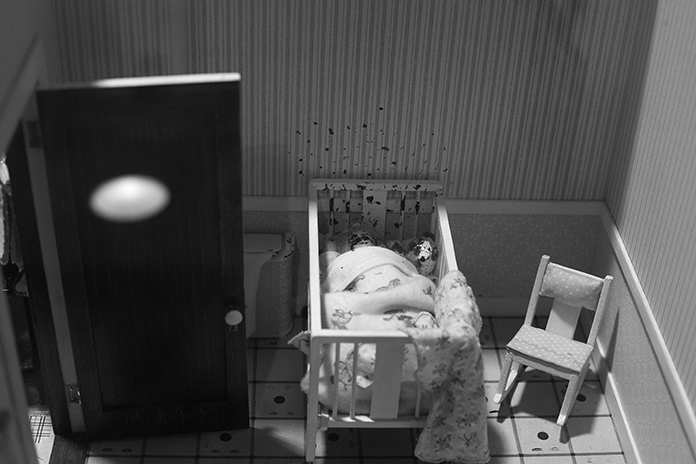 Frances Glessner Lee, Nutshell Studies of Unexplained Death, detail 4, Photograph by Kristine Thompson