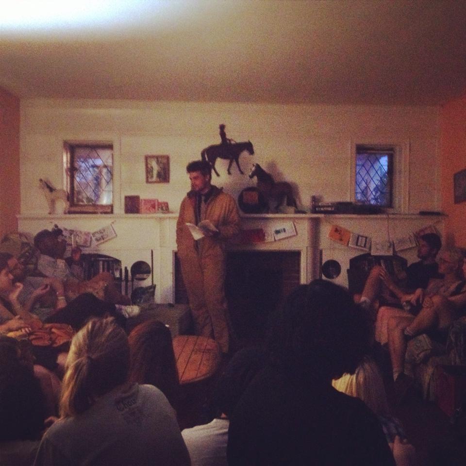 Phillip Laudino reading//photo by Alyssa Rorke