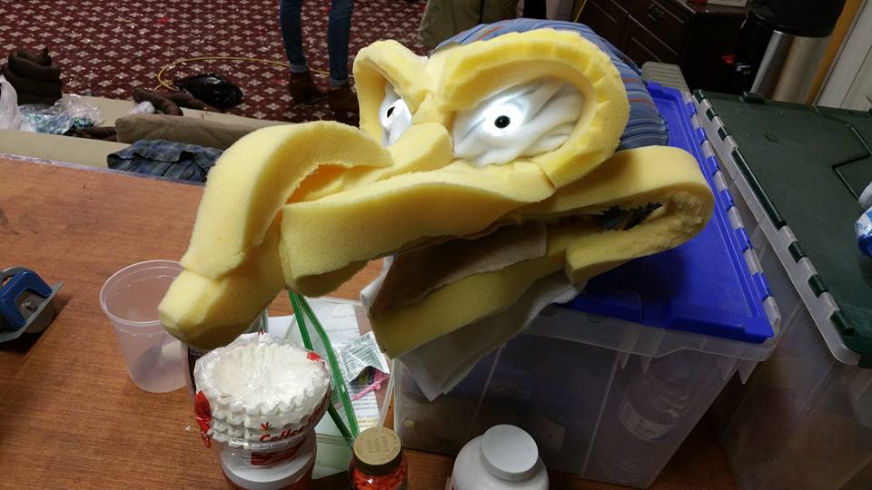 In progress puppet build for "RATS!" | Photo by Chuck Green